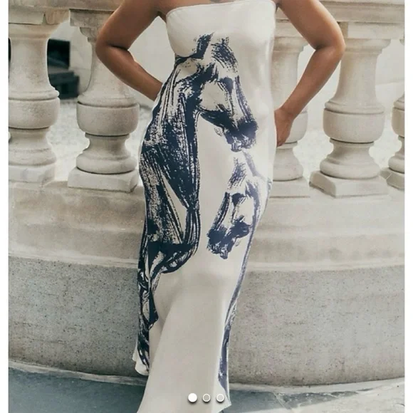 NWOT Anthropologie Conditions Apply Chloe Horse Print Dress - Picture 5 of 5